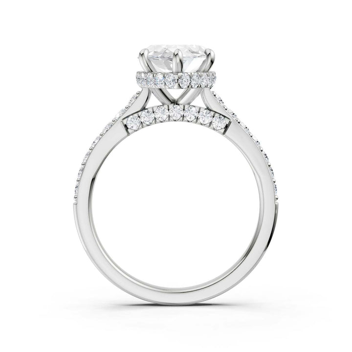 14K 3.50CT Lab Grown Diamond Engagement Ring