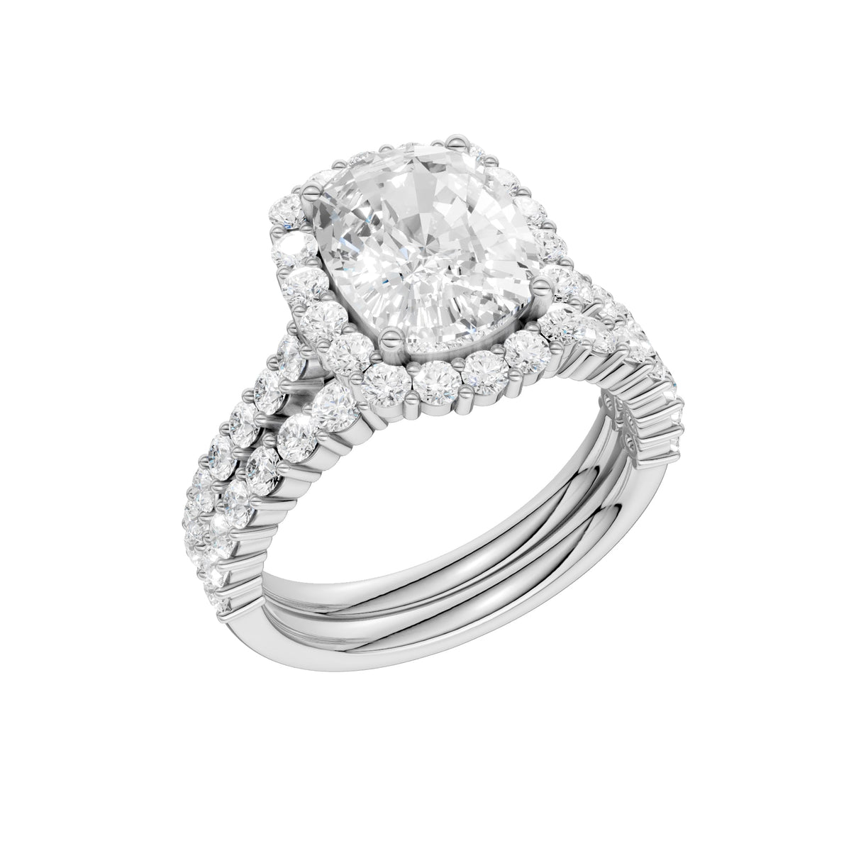14K 4.00CT DIAMOND BRIDAL SET