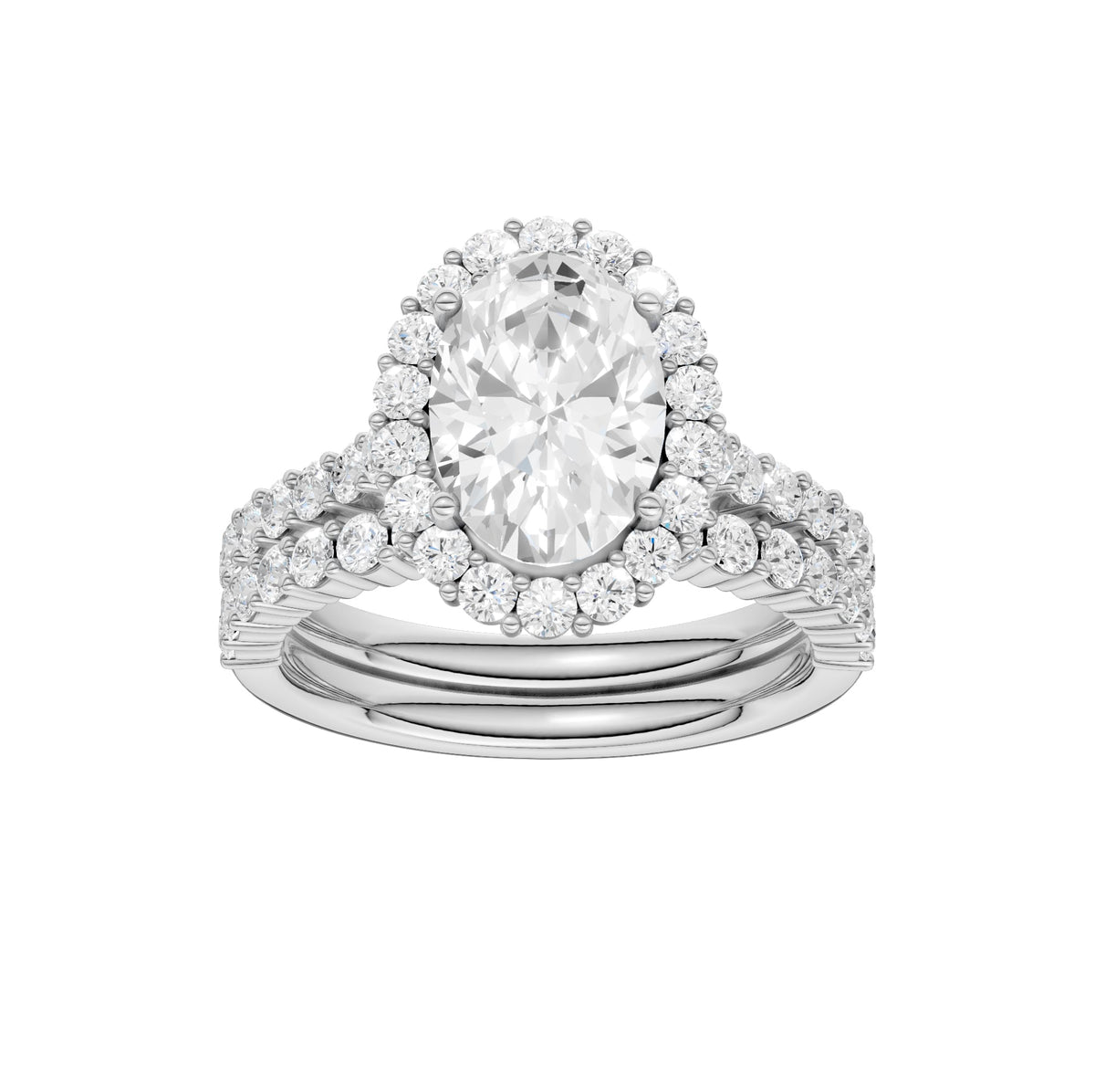 14K 3.00CT DIAMOND BRIDAL SET