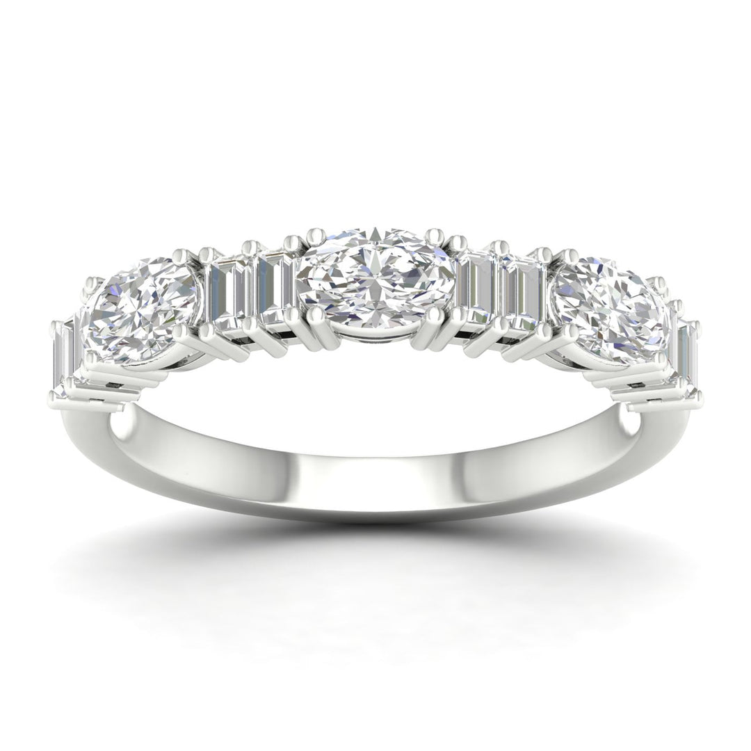 14K 1.00CT Fancy Lab Grown Diamond Band