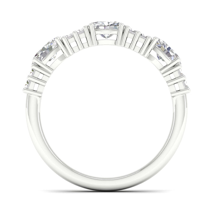 14K 1.00CT Fancy Lab Grown Diamond Band