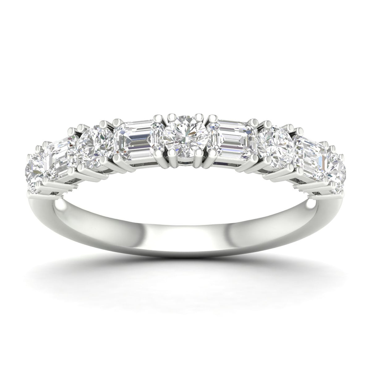 14K 1.00CT Fancy Lab Grown Diamond Band