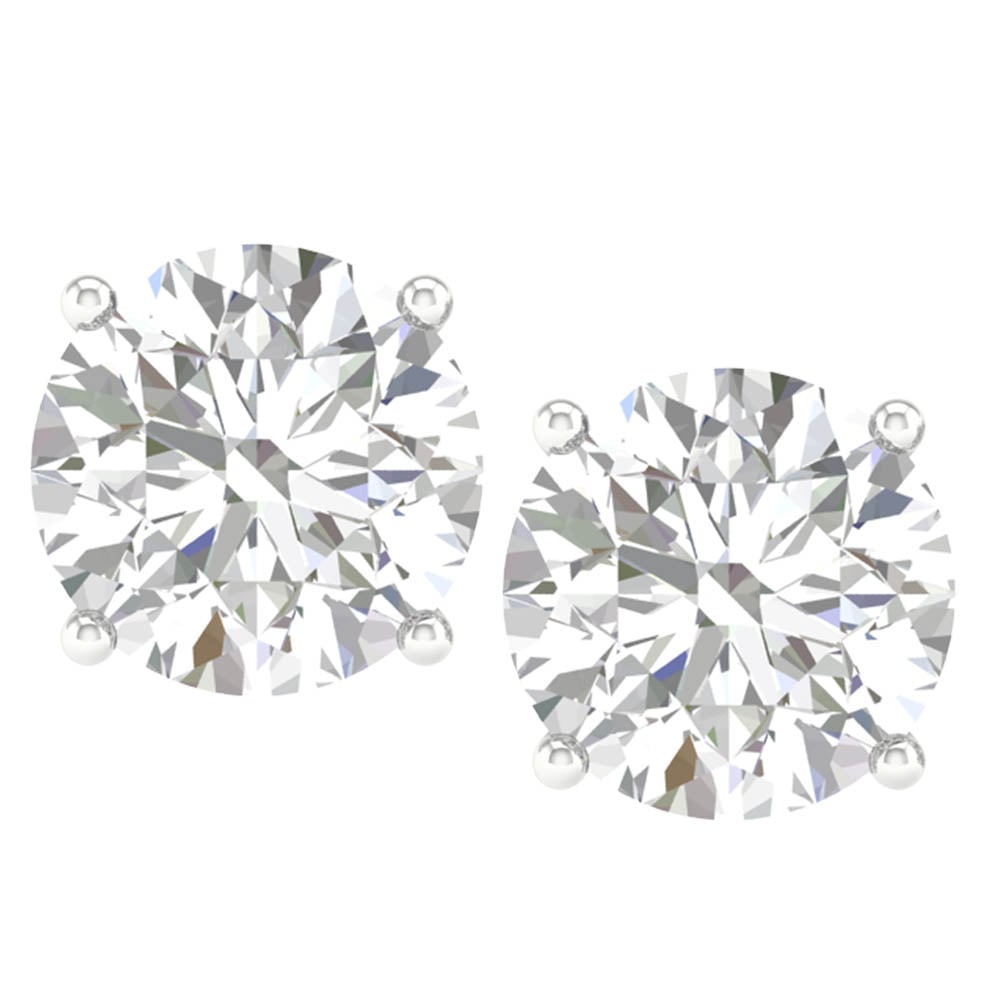 10K 4.00CT Certified Lab Grown Diamond Earring