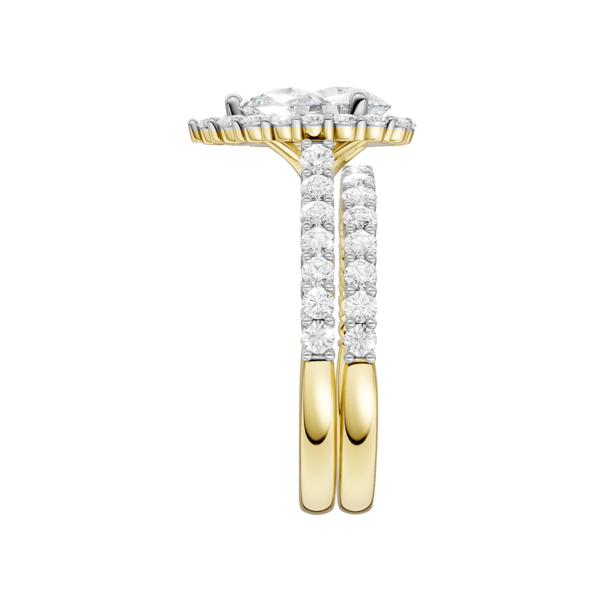 14K 2.00CT DIAMOND BRIDAL SET