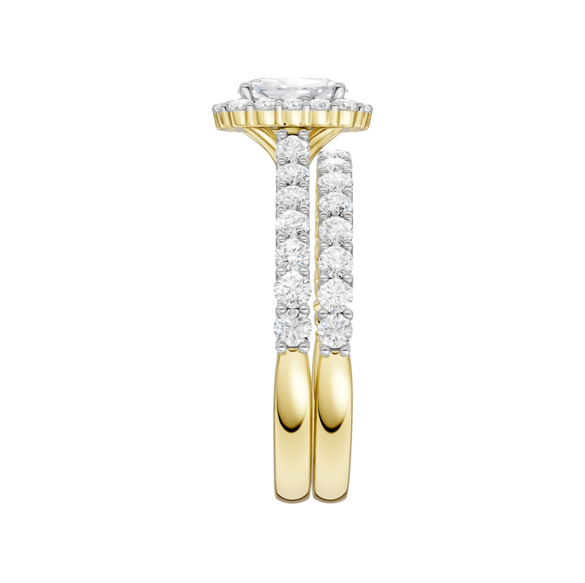 14K 2.00CT DIAMOND BRIDAL SET
