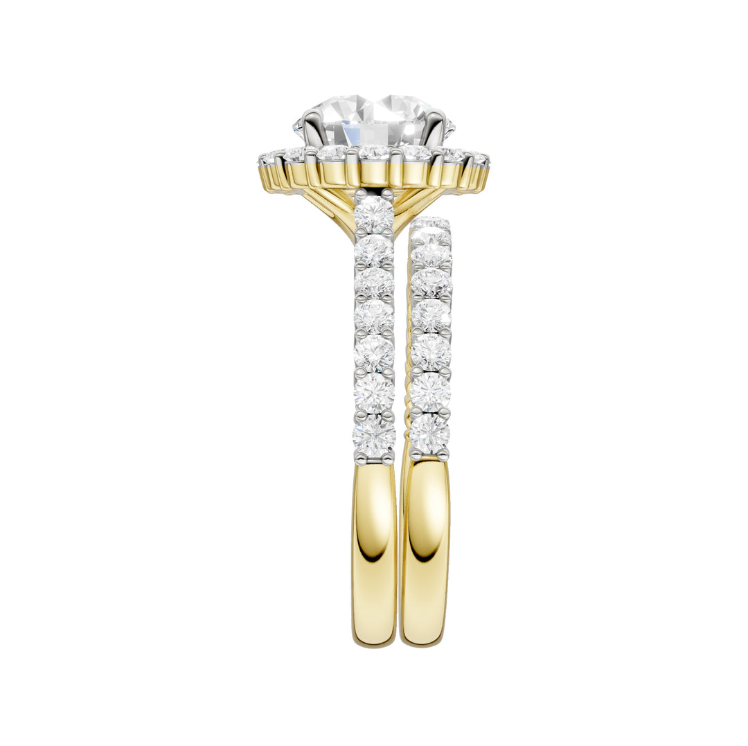 14K 3.00CT DIAMOND BRIDAL SET