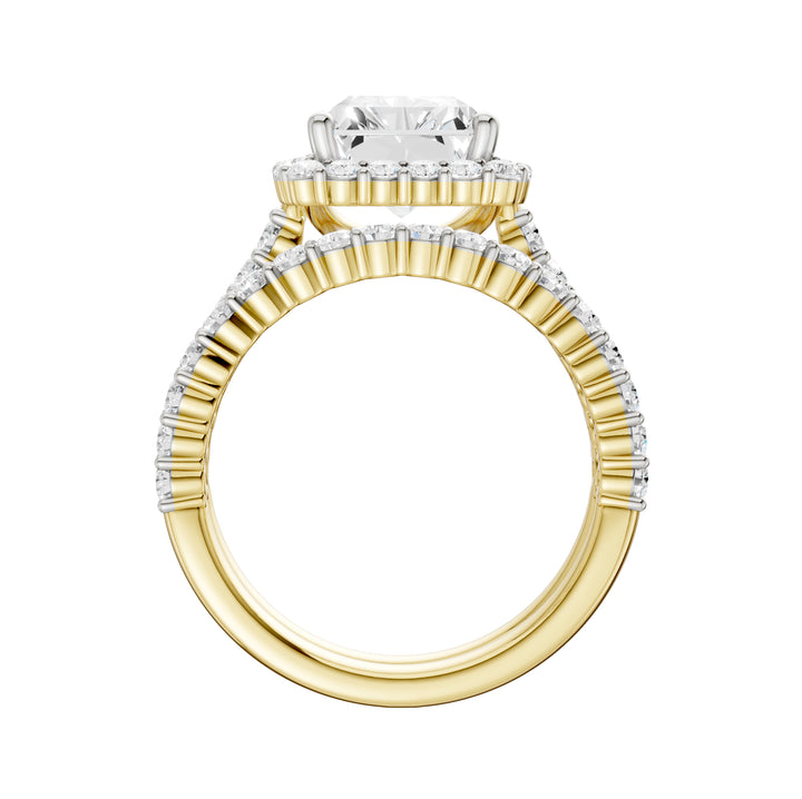 14K 4.00CT DIAMOND BRIDAL SET