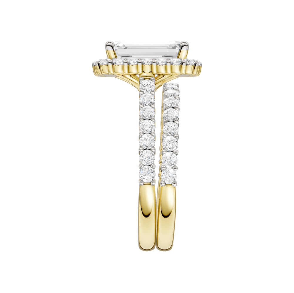 14K 4.00CT DIAMOND BRIDAL SET
