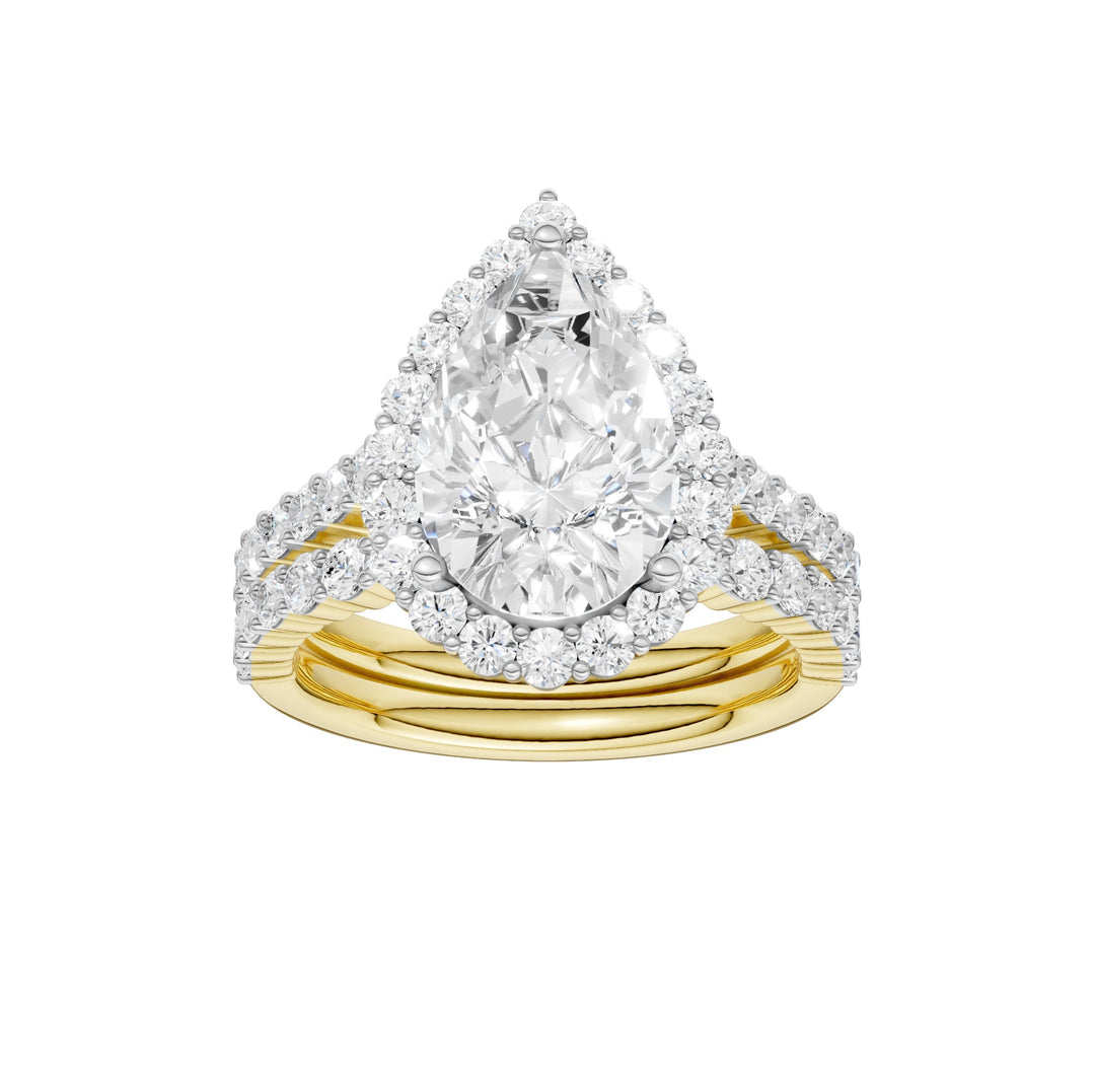 14K 4.00CT DIAMOND BRIDAL SET
