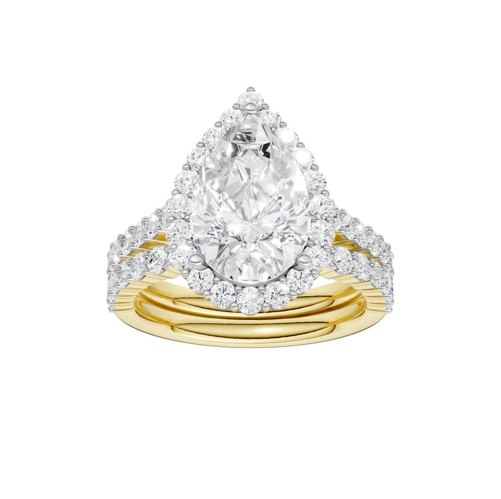 14K 4.00CT DIAMOND BRIDAL SET