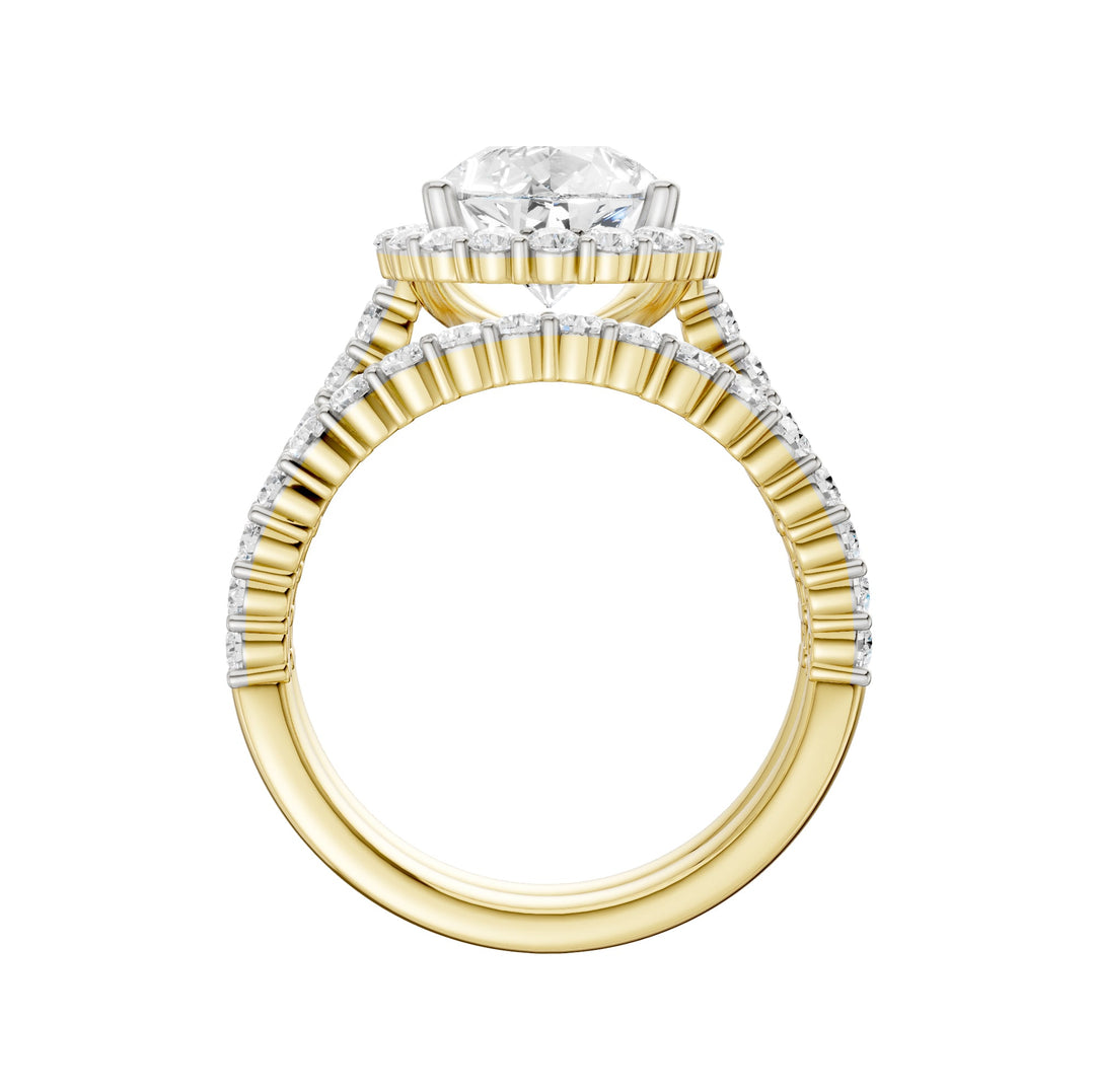 14K 4.00CT DIAMOND BRIDAL SET