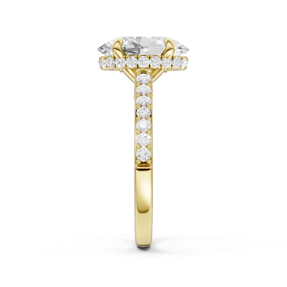 14K 3.50CT Lab Grown Diamond Engagement Ring