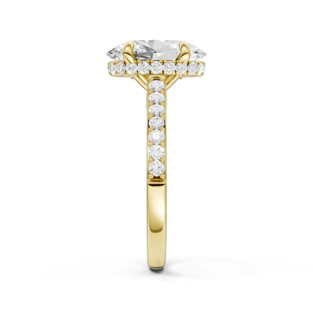 14K 3.50CT Lab Grown Diamond Engagement Ring