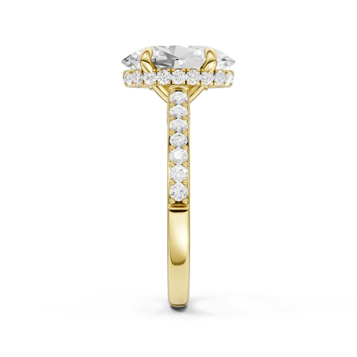 14K 3.50CT Lab Grown Diamond Engagement Ring