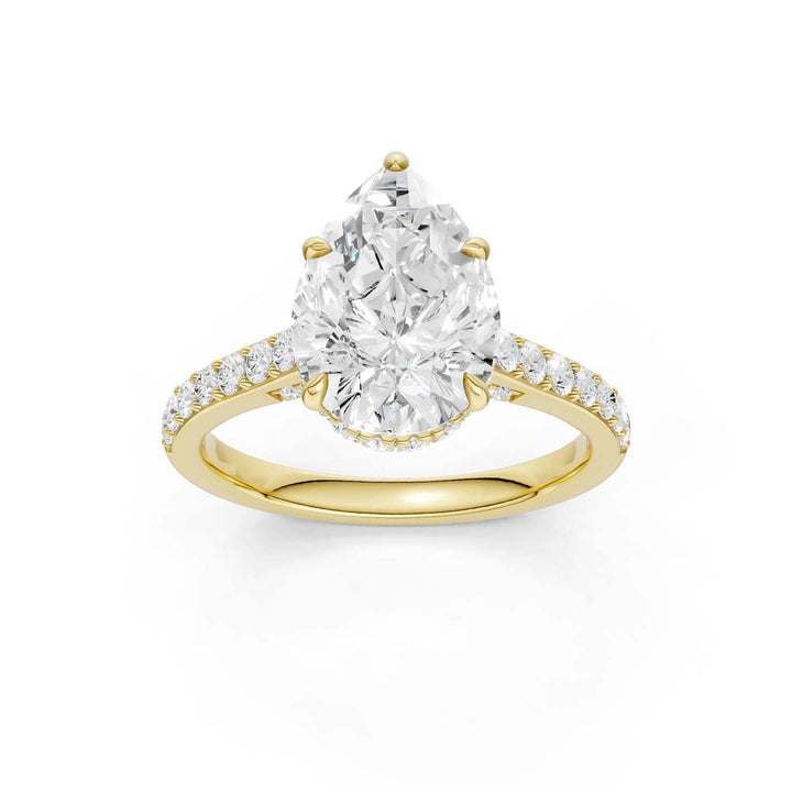 14K 3.50CT Lab Grown Diamond Engagement Ring