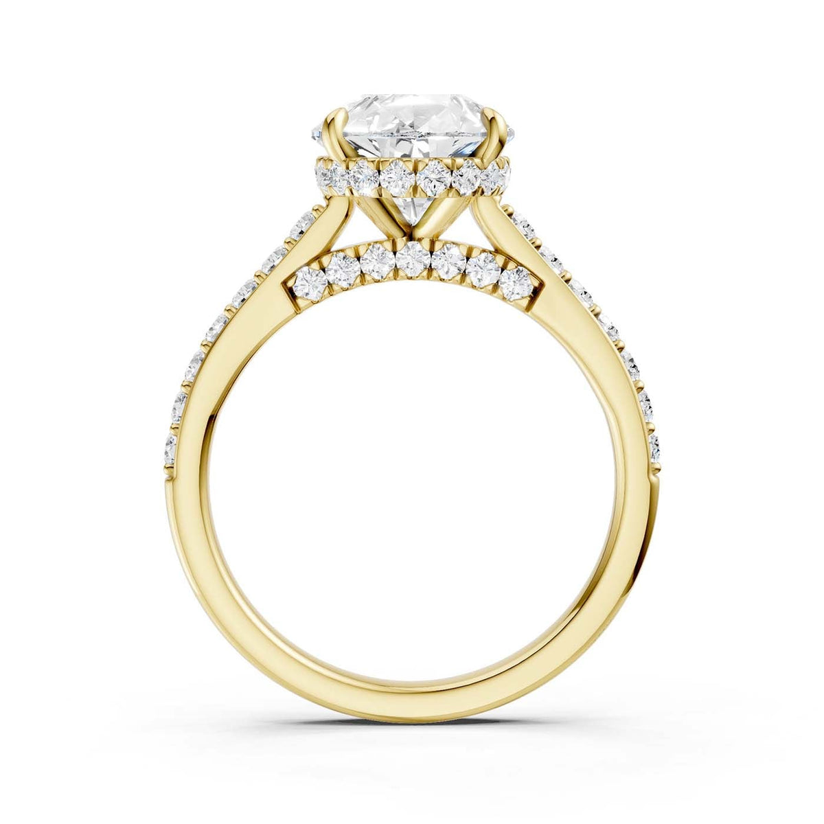 14K 3.50CT Lab Grown Diamond Engagement Ring
