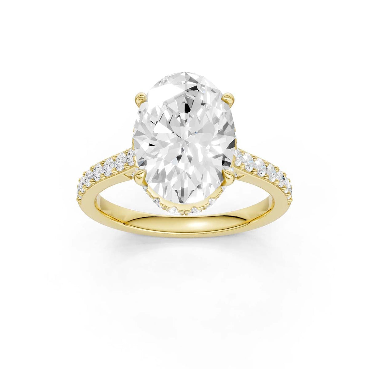 14K 4.50CT Lab Grown Diamond Engagement Ring