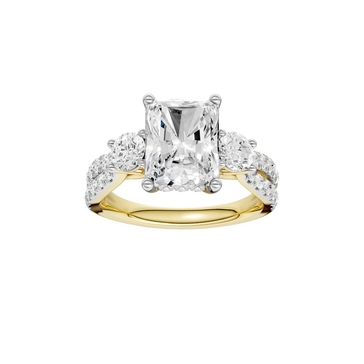 14K 4.00CT Lab Grown Diamond Engagement Ring