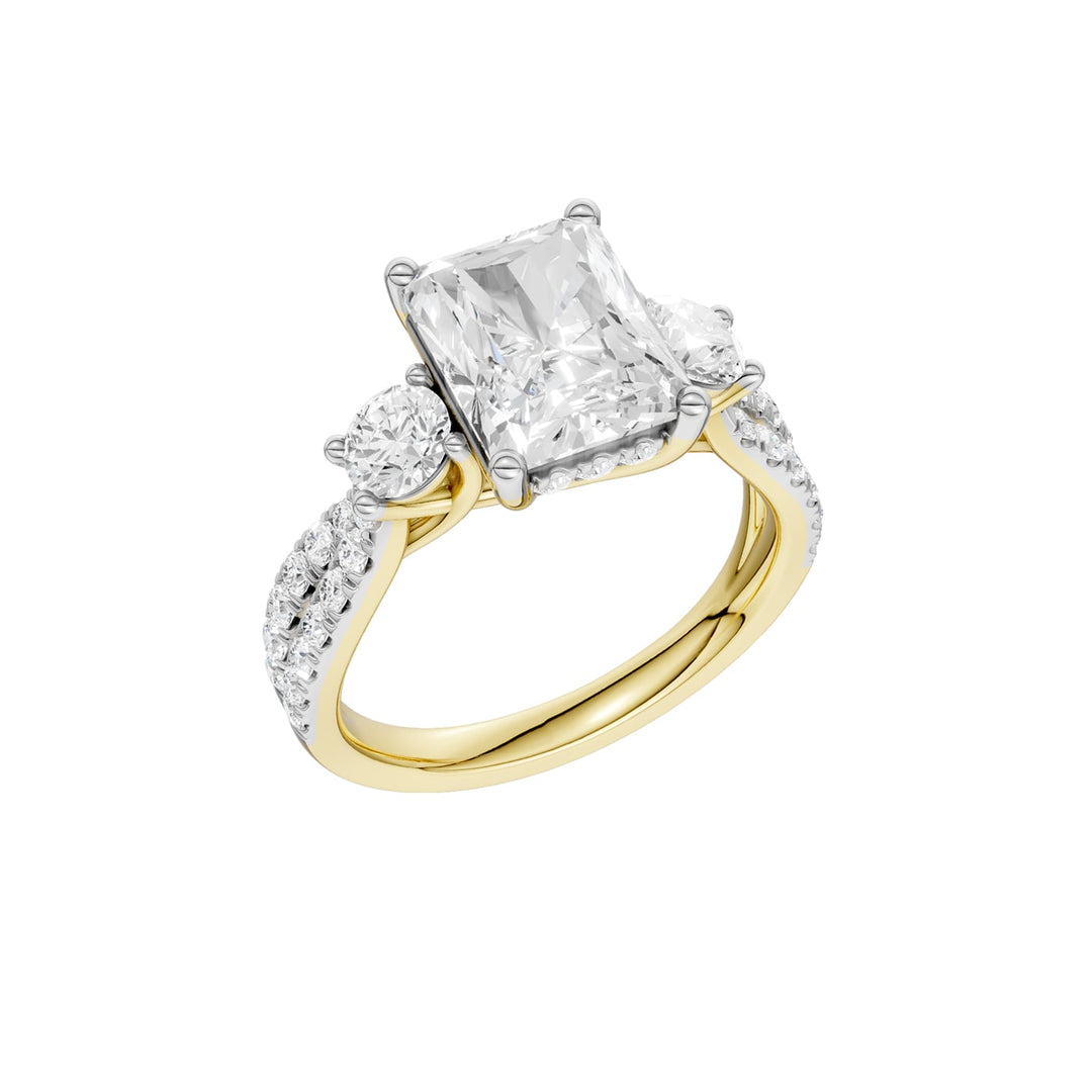 14K 4.00CT Lab Grown Diamond Engagement Ring