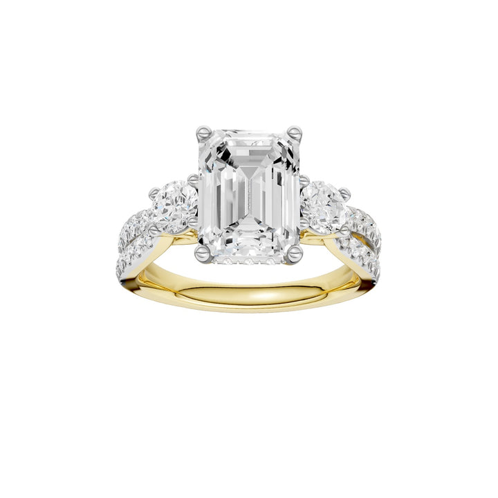 14K 4.00CT Lab Grown Diamond Engagement Ring