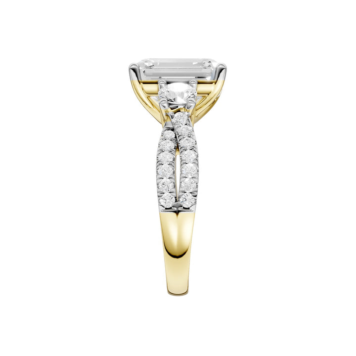 14K 4.00CT Lab Grown Diamond Engagement Ring