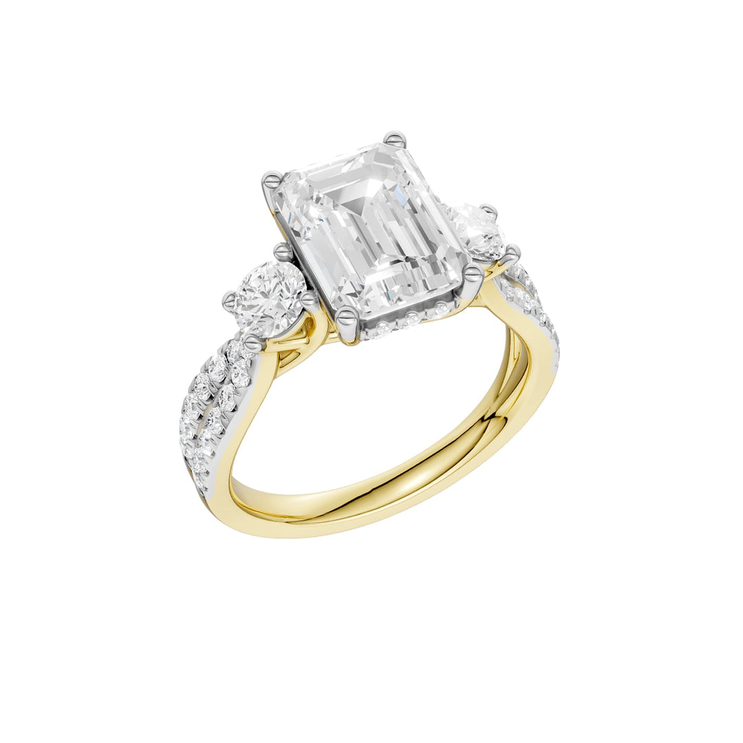 14K 4.00CT Lab Grown Diamond Engagement Ring