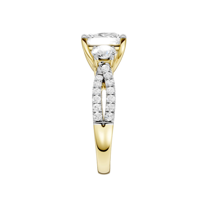 14K 4.00CT Lab Grown Diamond Engagement Ring
