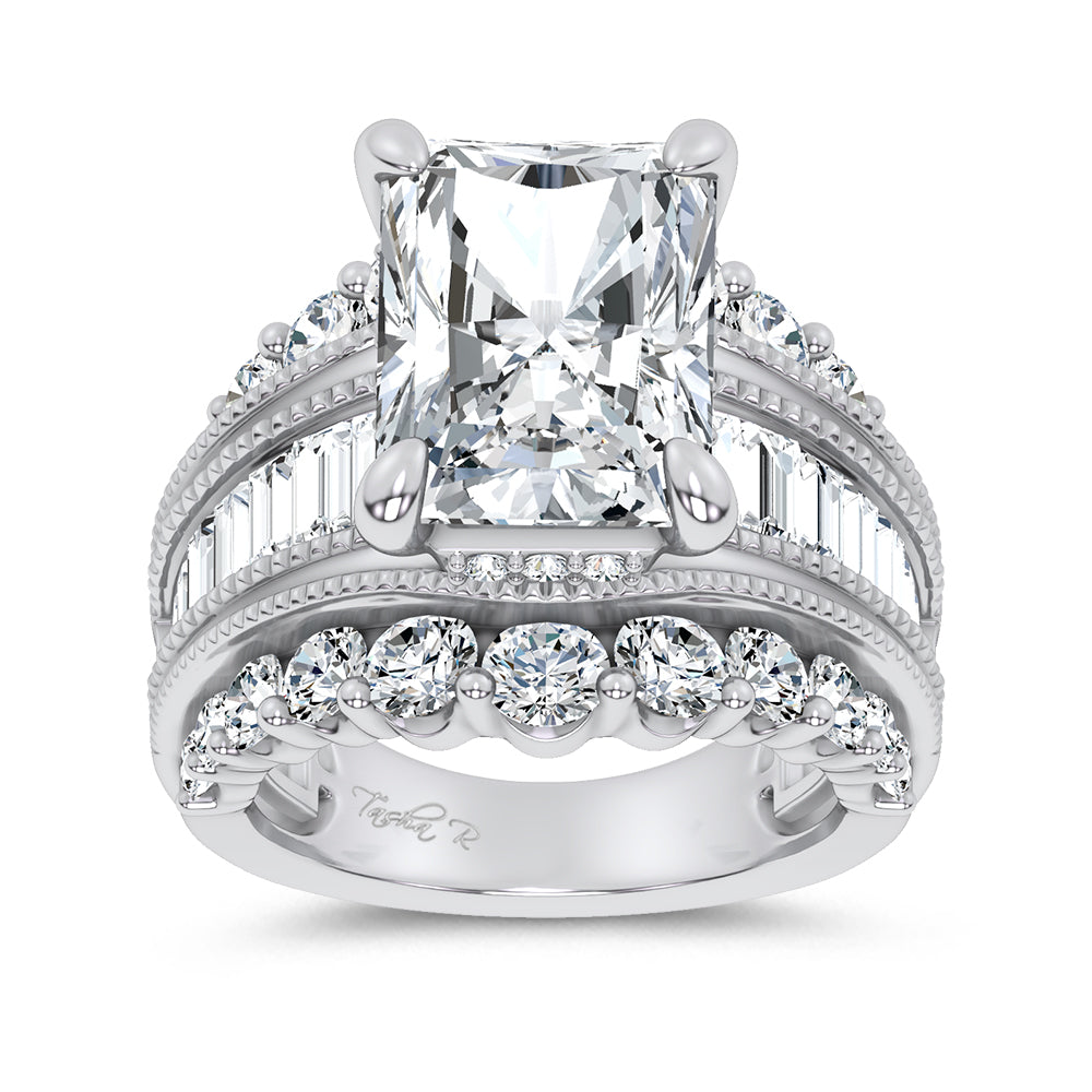 14K 10.00CT Certified Lab Grown Engagement Ring
