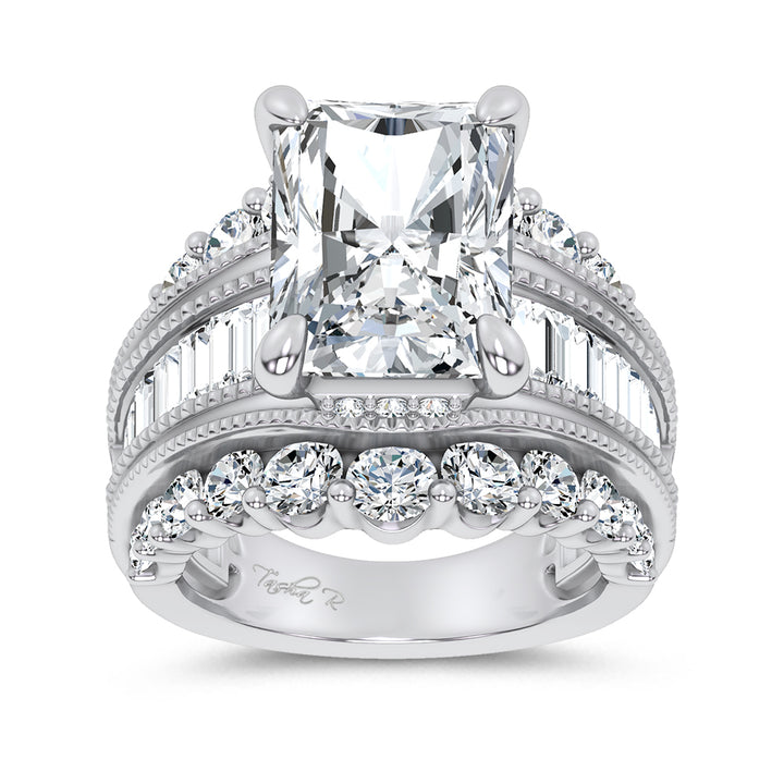 14K 10.00CT Certified Lab Grown Engagement Ring