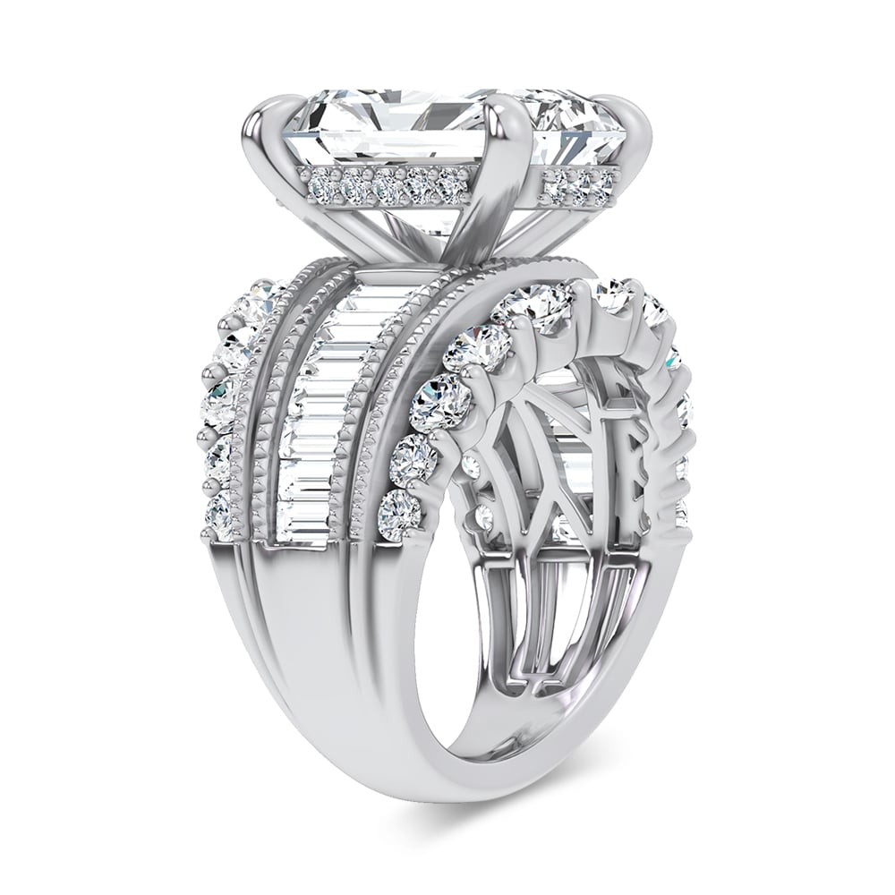 14K 10.00CT Certified Lab Grown Engagement Ring