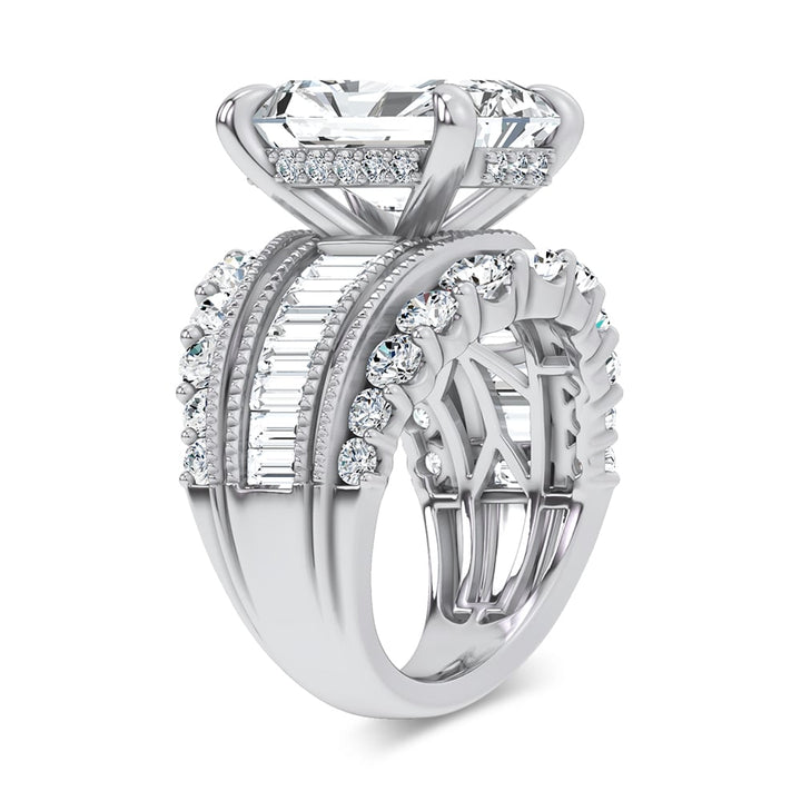 14K 10.00CT Certified Lab Grown Engagement Ring