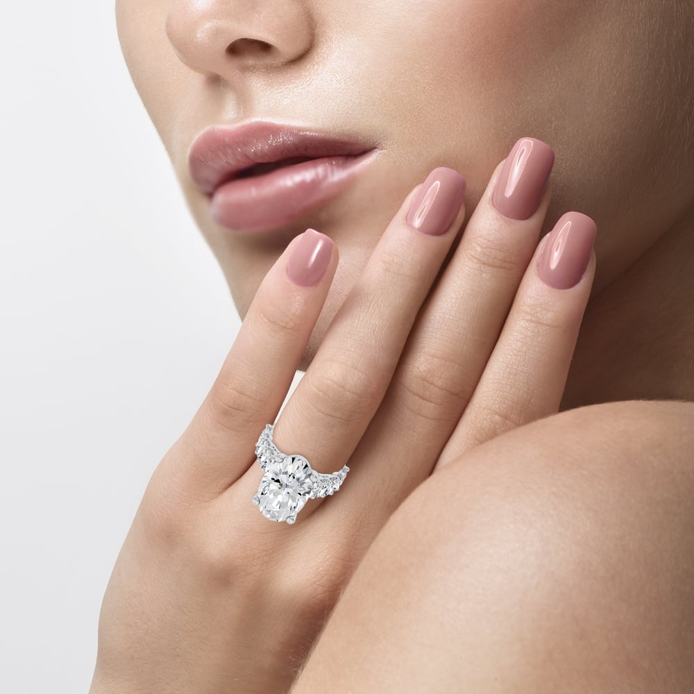 14k 10.00CT Certified Lab Grown Engagement Ring
