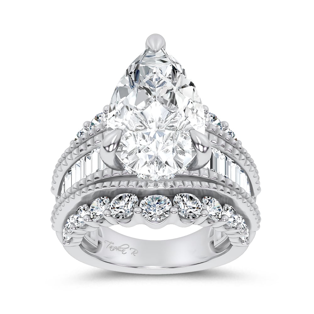 14K 10.00CT Certified Lab Grown Engagement Ring