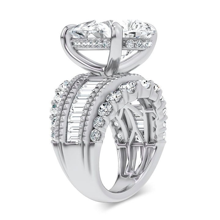 14K 10.00CT Certified Lab Grown Engagement Ring