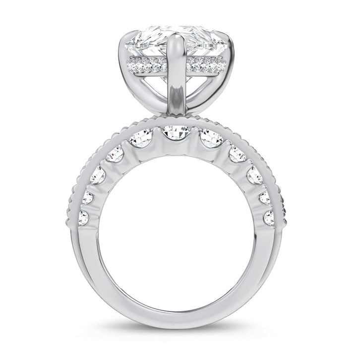 14K 10.00CT Certified Lab Grown Engagement Ring