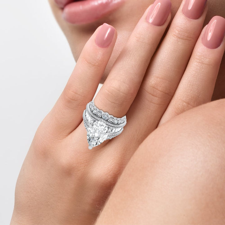 14K 10.00CT Certified Lab Grown Engagement Ring