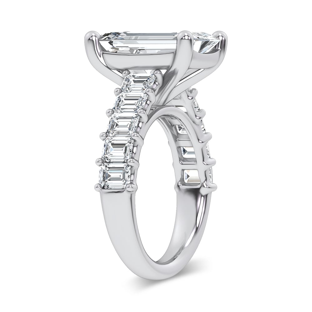 14K 9.50CT Certified Lab Grown Engagement Ring