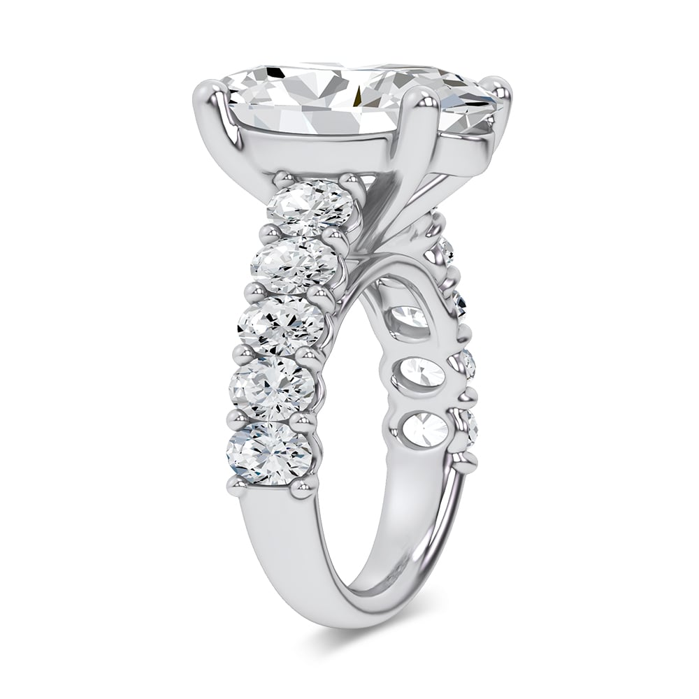 14K 9.50CT Certified Lab Grown Engagement Ring