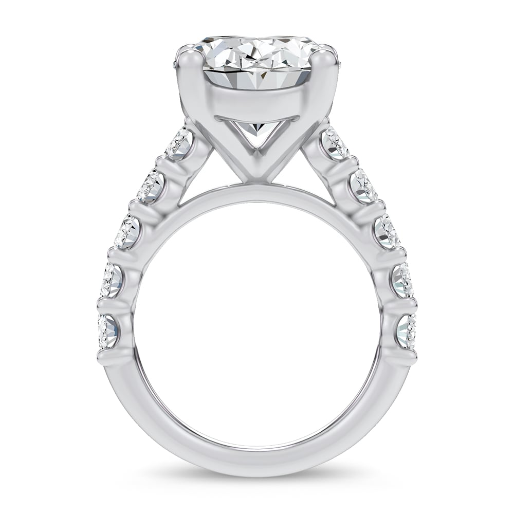 14K 9.50CT Certified Lab Grown Engagement Ring
