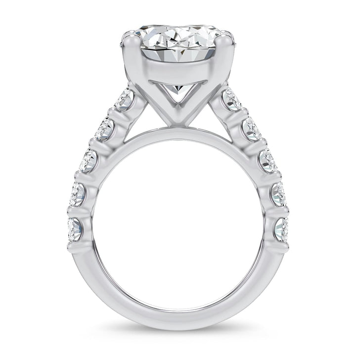 14K 9.50CT Certified Lab Grown Engagement Ring