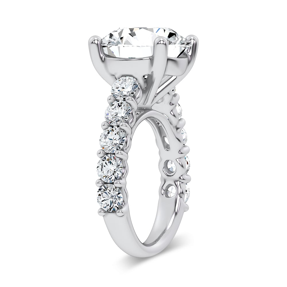 14K 9.50CT Certified Lab Grown Engagement Ring