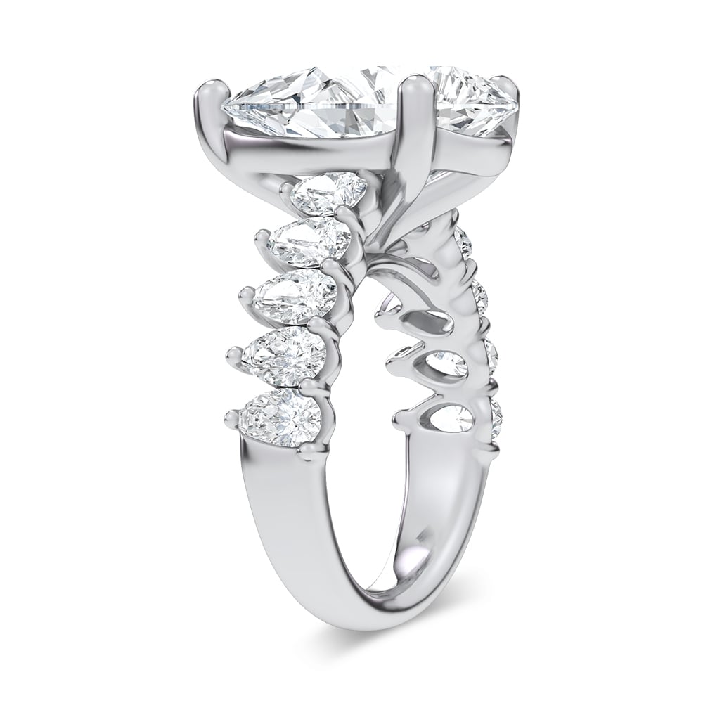 14K 9.00CT Certified Lab Grown Engagement Ring