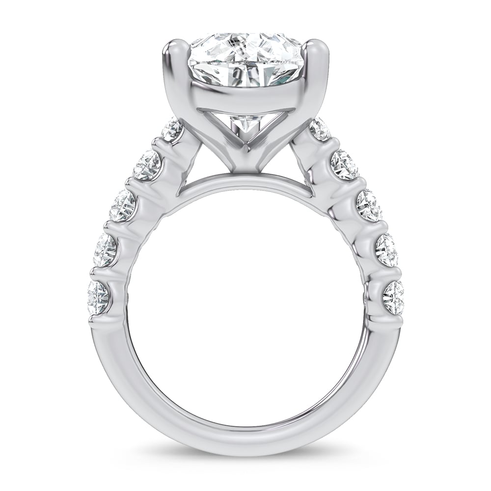 14K 9.00CT Certified Lab Grown Engagement Ring