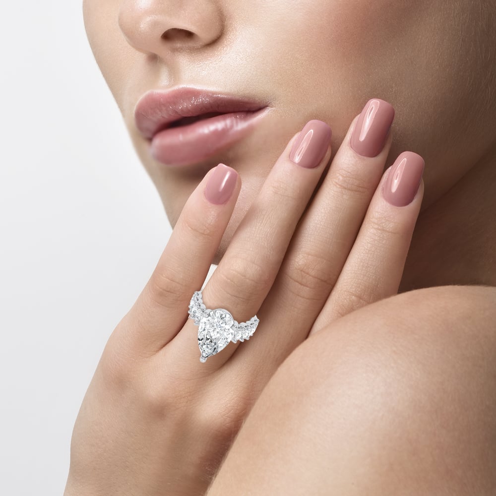 14K 9.00CT Certified Lab Grown Engagement Ring