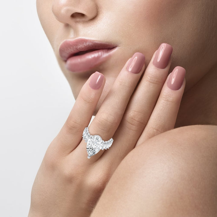 14K 9.00CT Certified Lab Grown Engagement Ring