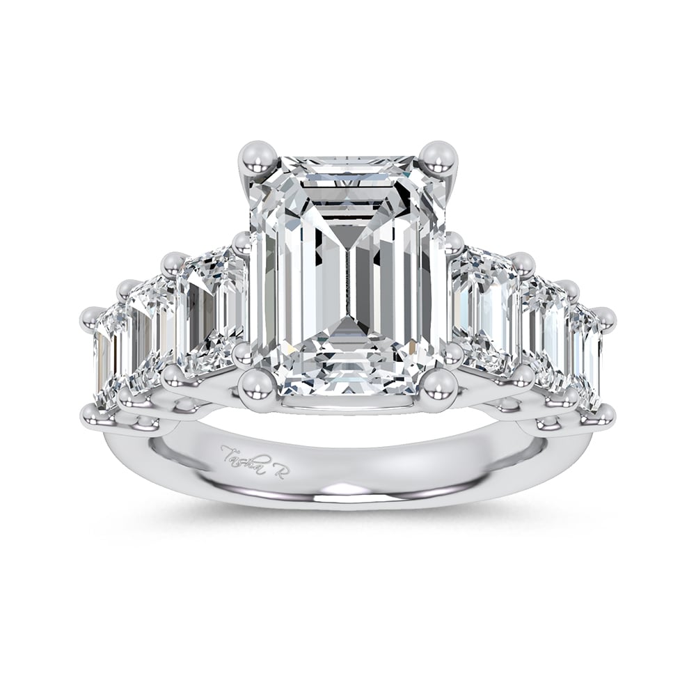 14K 7.46CT Certified Lab Grown Engagement Ring