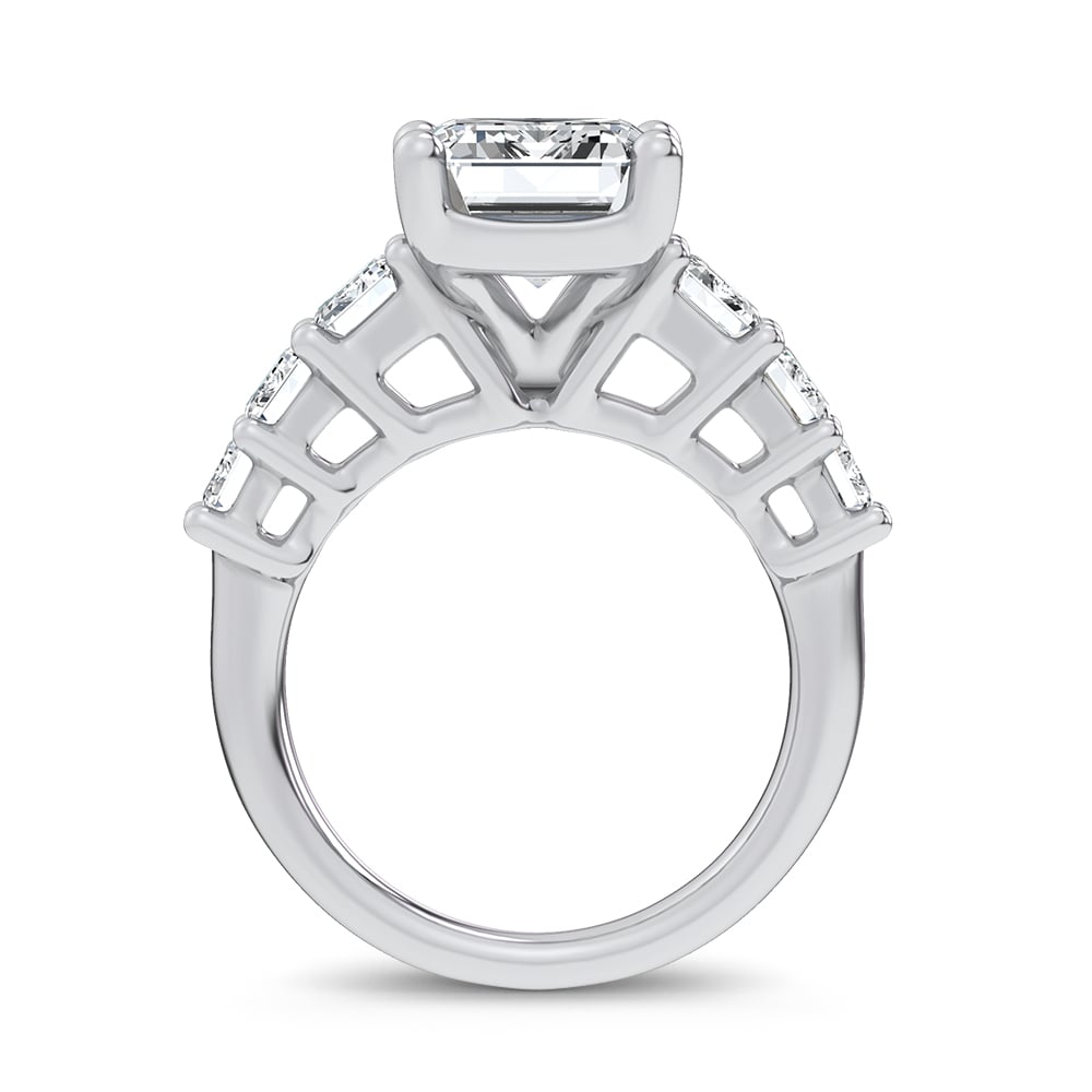 14K 7.46CT Certified Lab Grown Engagement Ring
