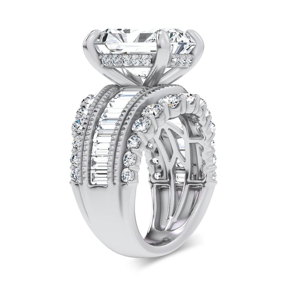 14K 7.33CT Certified Lab Grown Engagement Ring