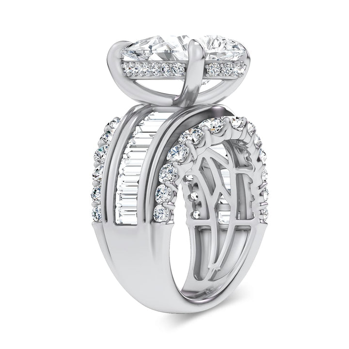 14K 7.33CT Certified Lab Grown Engagement Ring