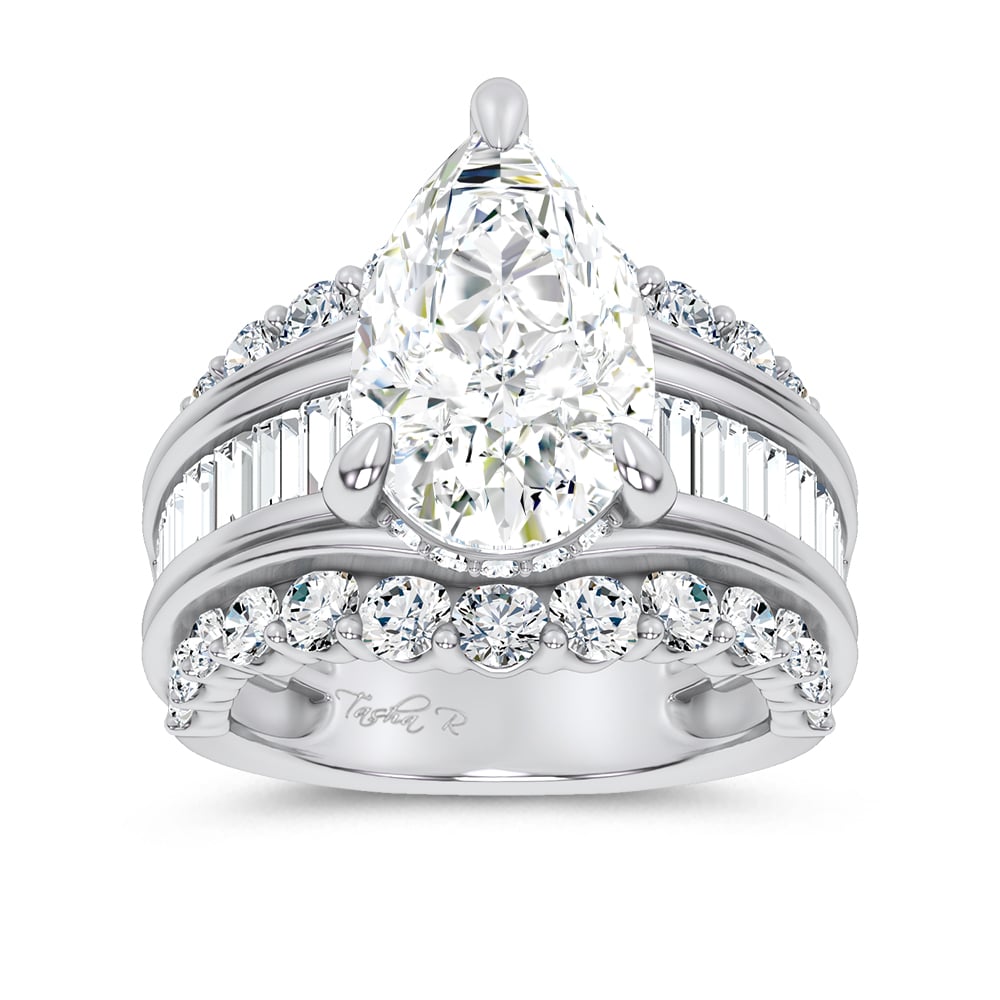 14K 7.33CT Certified Lab Grown Engagement Ring
